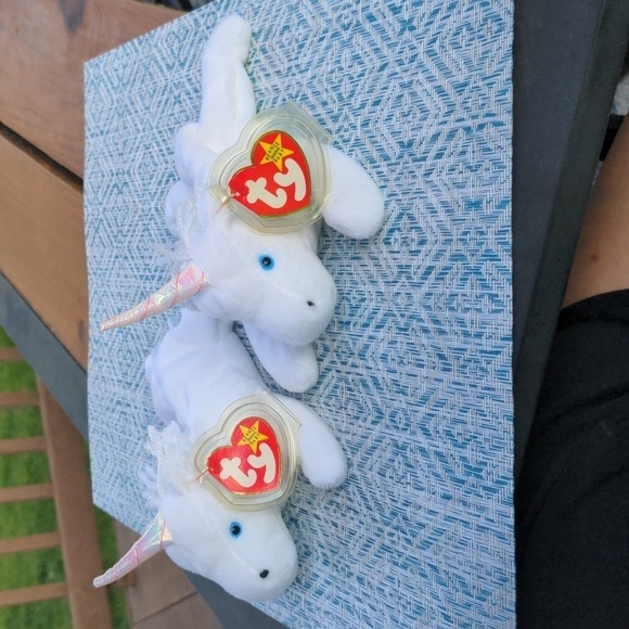TY MYSTIC Beanie Baby Mystic the Unicorn Iridescent Horn Collectibles BD 5-21-94 - Picture 12 of 13